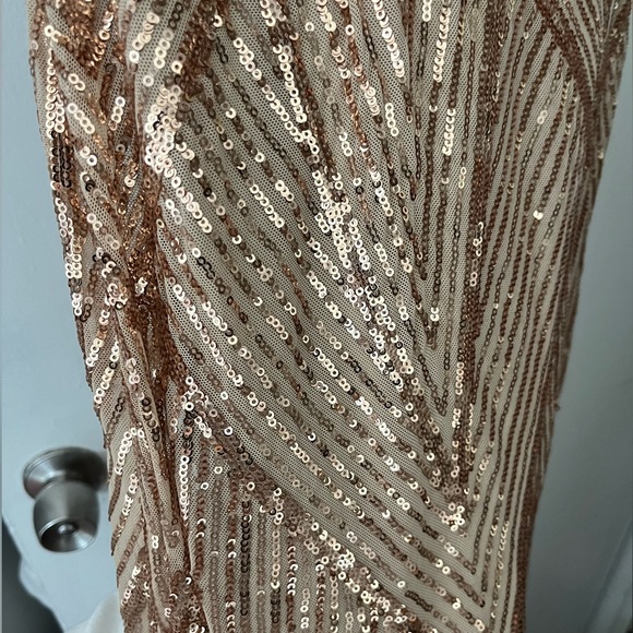 Luxedo Rose Gold Evening Gown - Picture 4 of 5